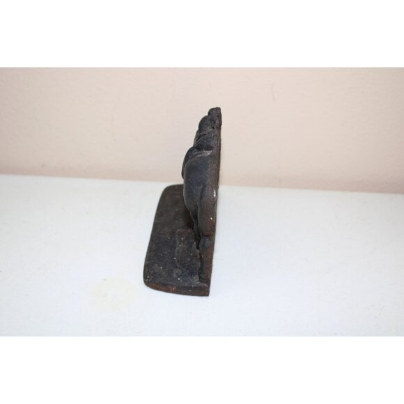 Cast Iron Grazing Horse Doorstop Book End Vintage 91999 - Picture 3 of 6
